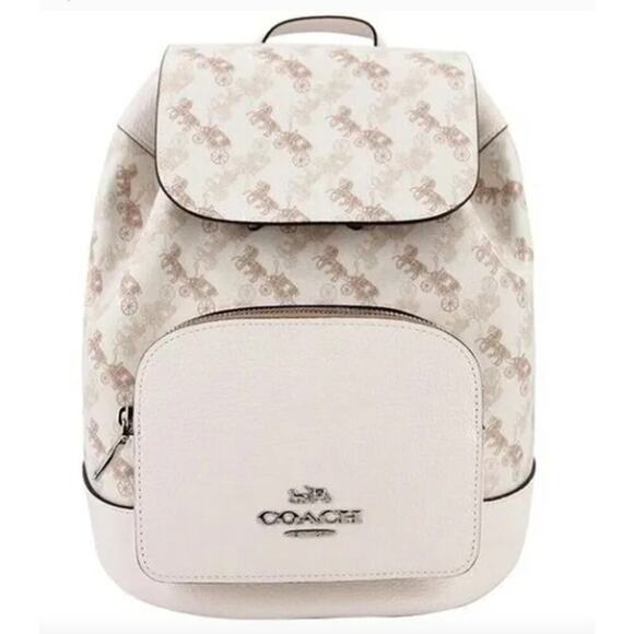 Coach Handbags - Coach Cream and Brown Backpack